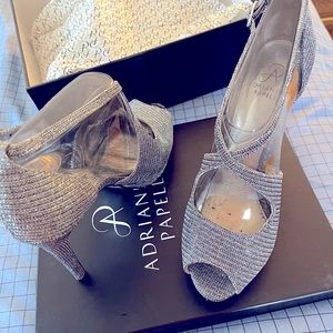 Silver sexy high heel